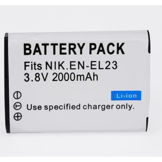 แบตกล้อง NIKON EN-EL23 for Coolpix P600 Coolpix P610 Coolpix P900   รายละเอียดสินค้า  Brand	OEM Type	Li-ion Battery Pack