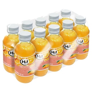 🔥ยอดนิยม!! ไฮ่ เครื่องดื่มวิตามินออเรนจ์ ผสมวิตามินซี กลิ่นส้มยูสุ 150มล. x 10 ขวด **สินค้ายกลัง Hi Yuzu Orange Flavour