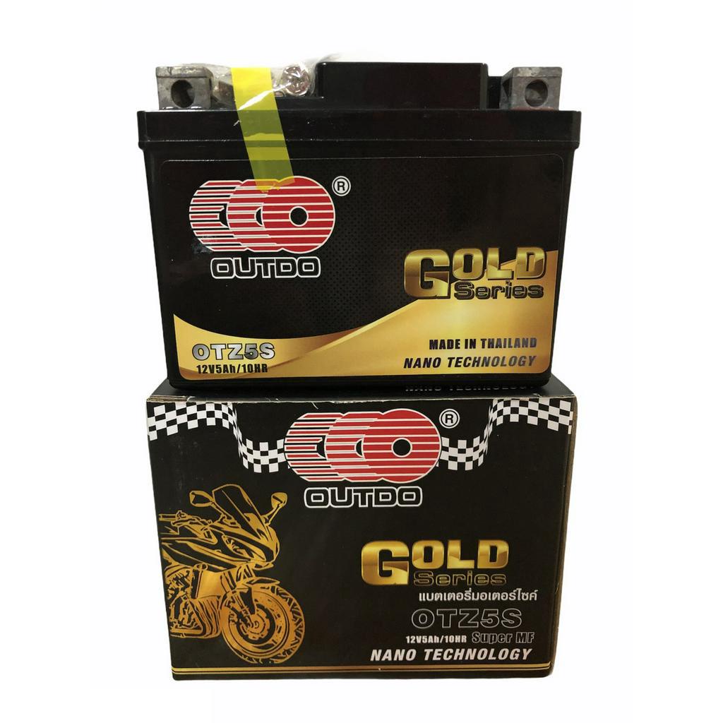 แบตเตอรี่แห้ง OD รุ่น YTZ5S GOLD SERIES โอดี ใส่รถมอเตอร์ไซค์ 5 แอมป์ OD BATTERY 12V