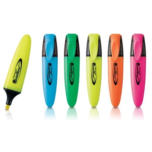 (1ด้าม) ปากกาเน้นข้อความ ปากกาสะท้อนแสง QUANTUM QH-710 NEON