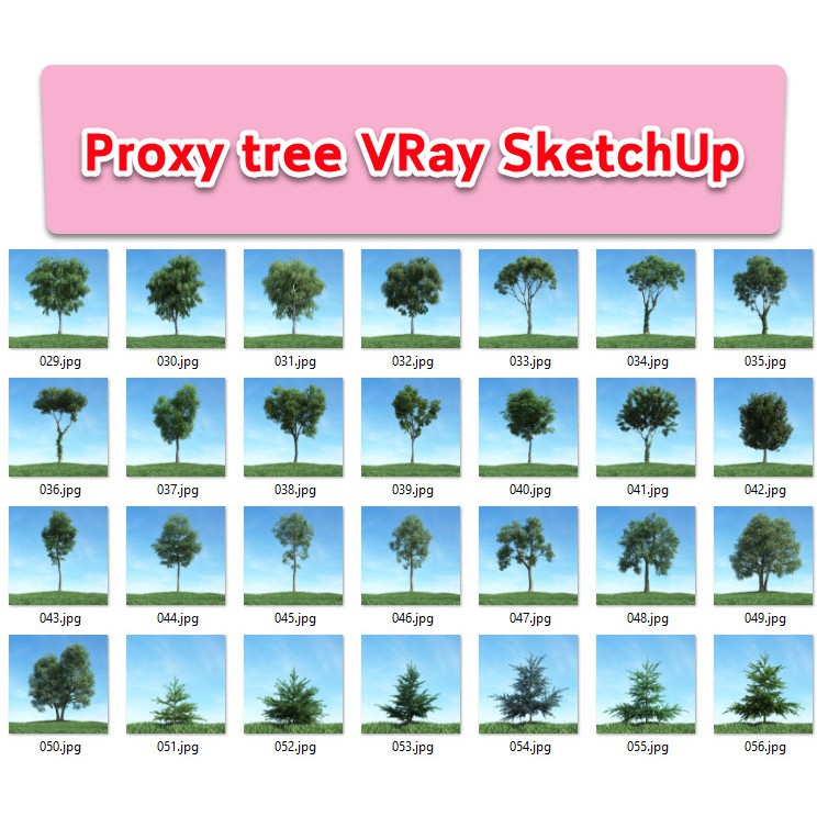 Proxy tree for VRay SketchUp & 3dMax (Archmodel v.117)