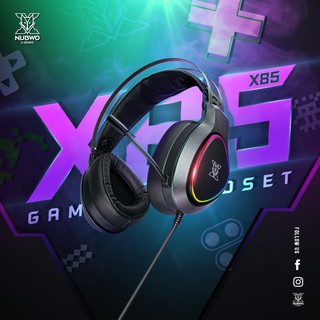 หูฟังเกมมิ่ง NUBWO X85 RGB LIGHTING HEADSET GAMING 7.1 VIRTUAL SURROUND