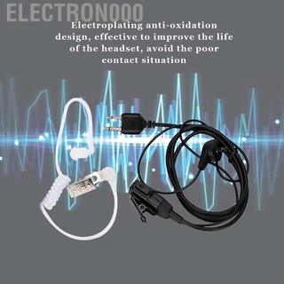 Electron000 หูฟังอะคูสติก 2 พิน มีไมค์ PTT สำหรับวิทยุสื่อสาร รุ่น Icom