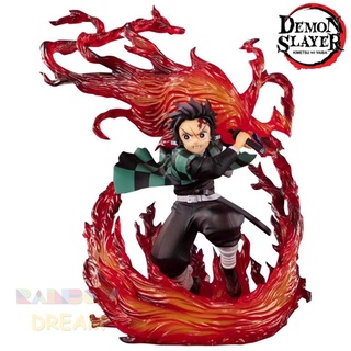 ฟิกเกอร์ PVC รูป Demon Slayer Kamado Tanjiro God of Fire ของเล่นสะสม สําหรับเด็ก