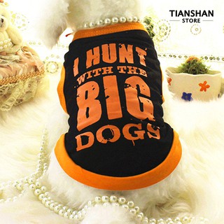 สัตว์เลี้ยงเครื่องประดับ Pet Dog Cosy Summer Clothes Sports Style Letters T-shirt Tops Apparel