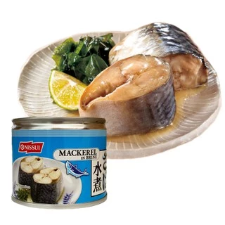 นิสซุย ปลาแมคเคอเรลในน้ำเกลือ ขนาด 190 กรัม - Nissui Mackerel in Brine
