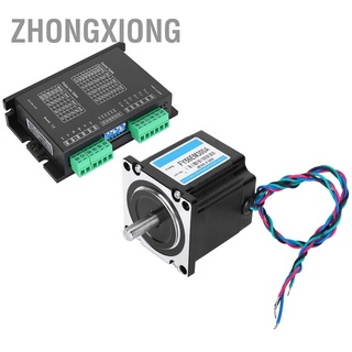 ZhongXiong 24V/3A Nema 23 2 Phase Stepper Motor with Driver 1NM 1.8° Industrial Control Stepping