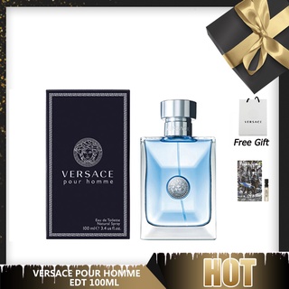 🎁ของขวัญ VERSACE Pour Homme Eau de Toilette 100ml EDT 100%แท้/กล่องซีล