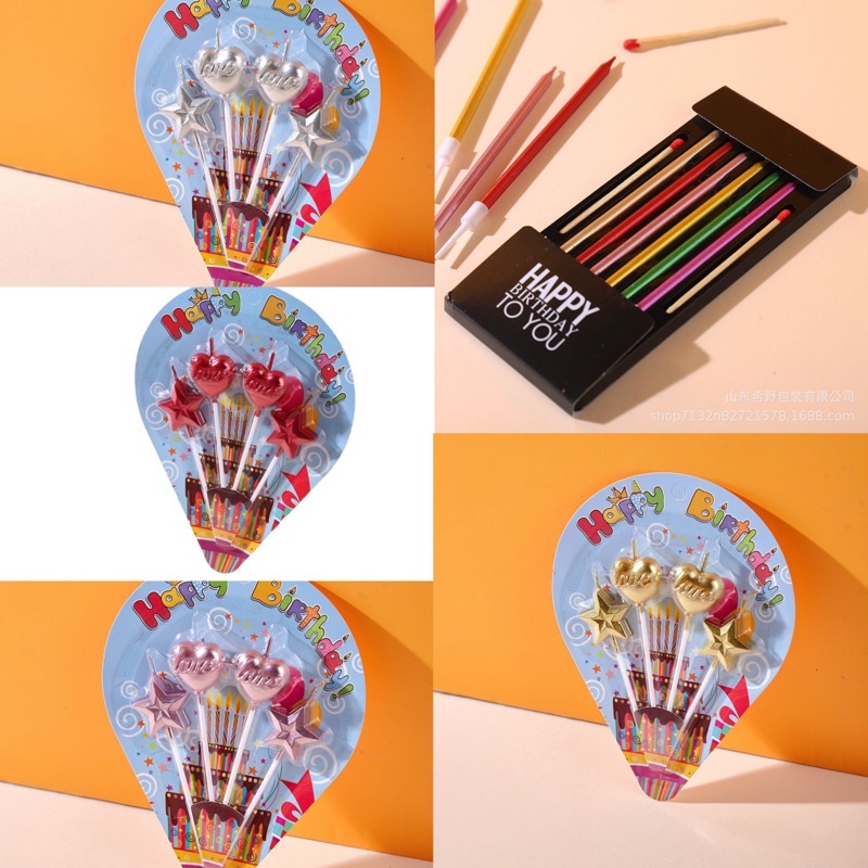 A419 เทียนวันเกิด เทียนสามมิติ พร้อมส่งในไทย
