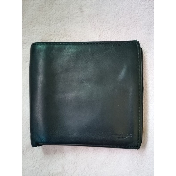 กระเป๋าสตางค์หนังแท้สีดำdockers