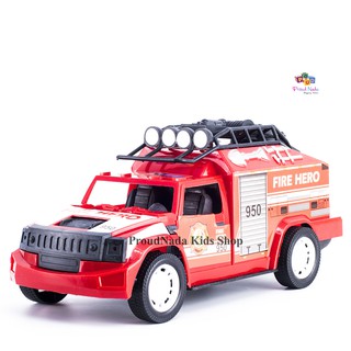 ProudNada Toys ของเล่นเด็กรถดับเพลิงล้อมมีเฟือง INERTIAL CAR TOYS FIRE HERO 950