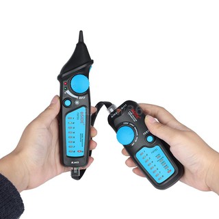 new365 BSIDE เครื่องทดสอบสายสัญญาณ LCD Network Cable Tester RJ11 RJ45 มัลติฟังก์ชั่น