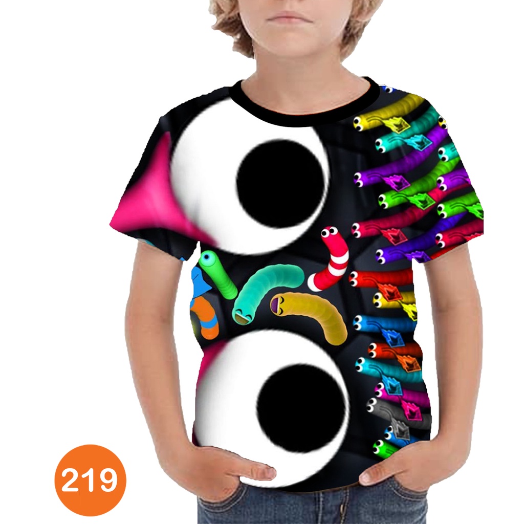 Worm Zone 3D เสื้อผ้าเด็ก 3D Animation เสื้อผ้าสําหรับเด็กผู้ชาย-219 แฟชั่น