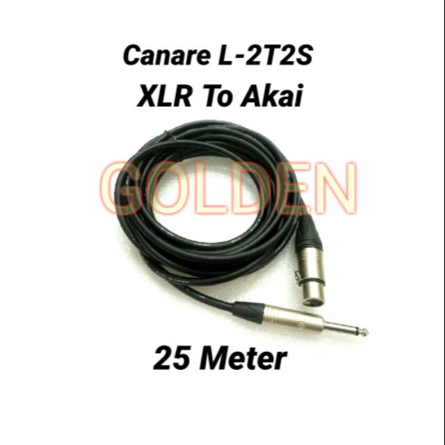 สายไมค์ Canare L-2T2S 25 เมตร - XLR ถึง Akai