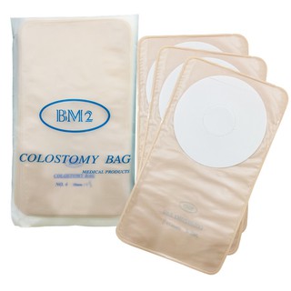 ถุงถ่ายหน้าท้อง Colostomy Bag BM2 (แพ็ค 10 ชิ้น)