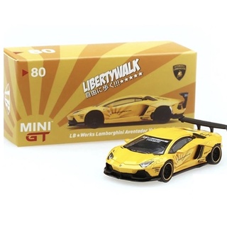 🔸พร้อมส่ง🔸 MINI GT (N #80 TSM LAMBORGHINI AVENTADOR VOLCANO LIBERTY WALK