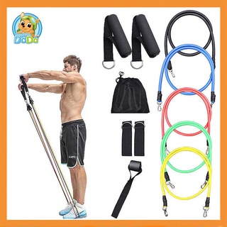 11pcs ยางออกกำลังกาย resistance band set ยางยืดออกกำลัง ยางยืดออกกำลังกาย ยางยืด fitnow ออกกำลังกาย ยางยืดออกกำลัง