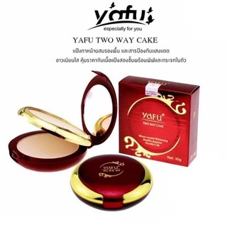 YAFU powderแป้งพัฟยาฟูแป้ง2ชั้น ตลับแดง มีให้เลือก4เบอร์