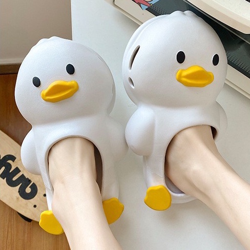 SHO-DUCK 🐥 รองเท้าแบบสวม ลายเป็ด สลิปเปอร์ใส่ในบ้าน ใส่เล่นน้ำ วัสดุยางนิ่ม สินค้าพร้อมส่ง