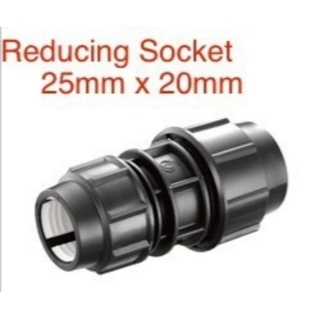 เต้ารับลดโพลี HDPE FITTINGS 25mm x 20mm