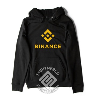 เสื้อกันหนาว มีฮู้ด ผ้าฝ้ายแท้ ลาย Binance 2 Fightmerch เข้ากับทุกการแต่งกาย สไตล์เกาหลี ของขวัญวันเกิด สําหรับผู้ชาย XY