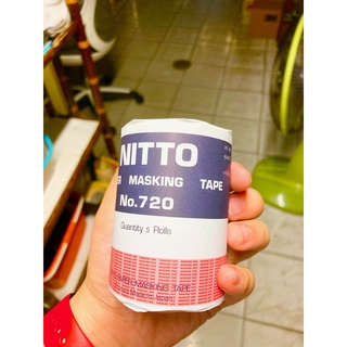 Nitto Paper Masking Tape กระดาษกาวนิตโต้อย่างดี🤩 No. 720 (5 ม้วน)