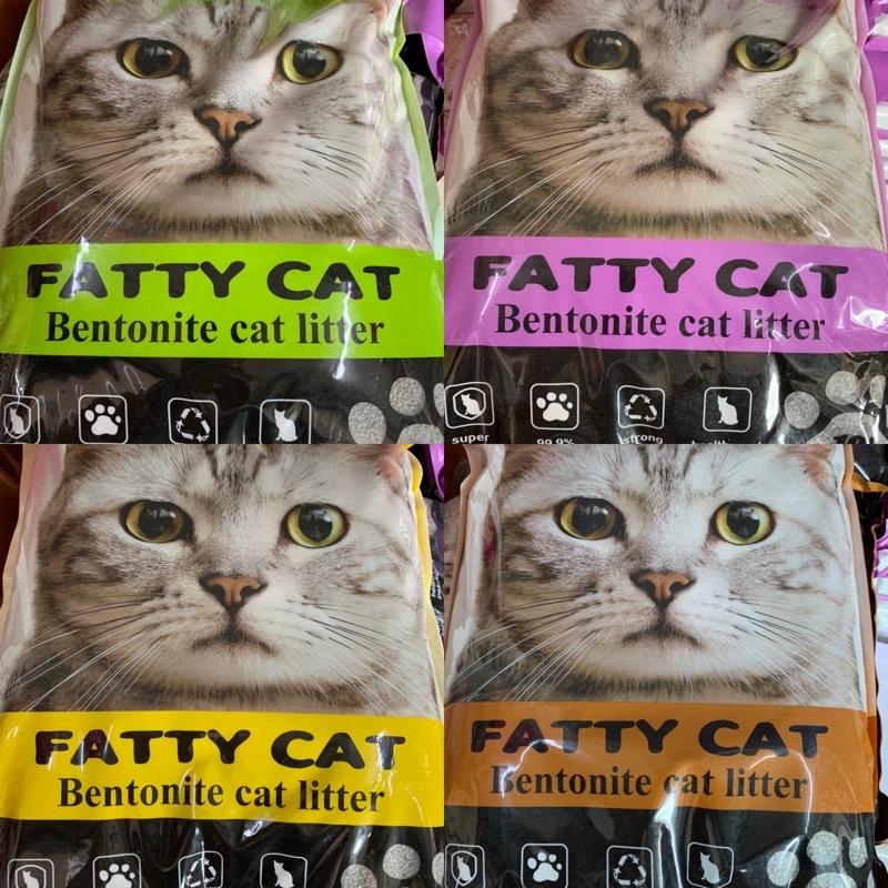 ทรายแมวภูเขาไฟ fatty cat ขนาด 10 ลิตร