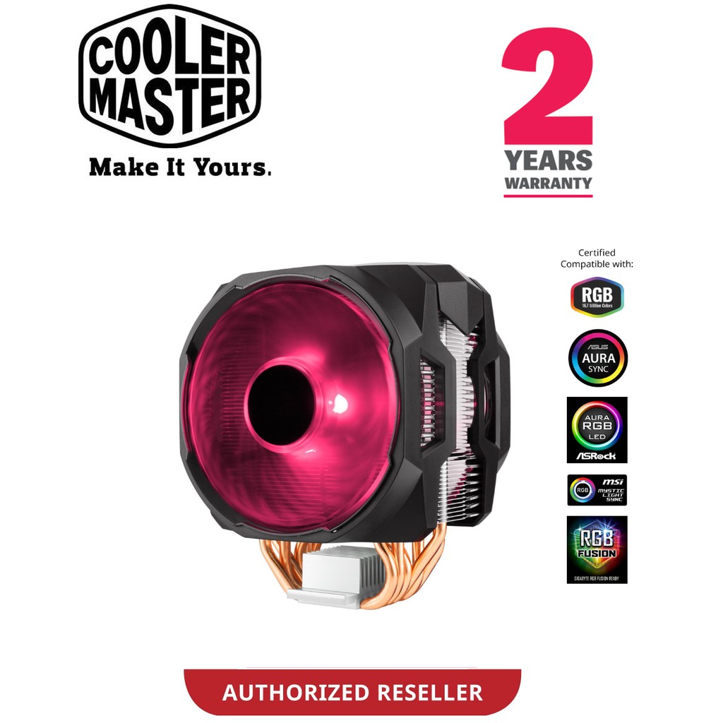 COOLER MASTERAIR MA610P พร้อม DUAL MASTERFAN MF120R RGB MAP-T6PN-218PC-R1