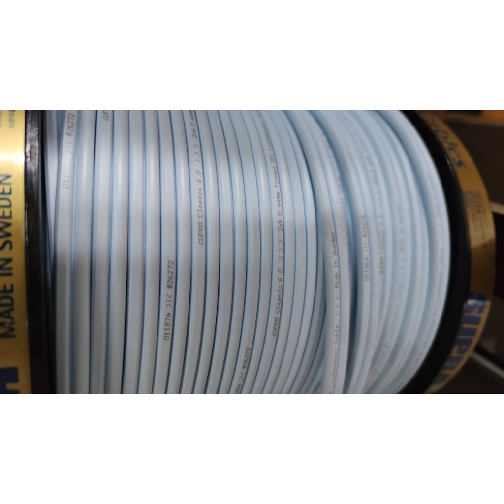 Supra Classic 1.6,2.5, 4.0, 6.0 สายลำโพง เสียงเบสชัดนุ่มลึก เน้นรายละเอียด ราคาต่อเมตร