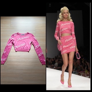 Kept Unused Moschino X Barbie Long Sleeve Jumper Runway Collection แท้💯