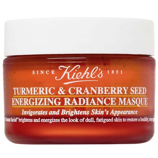 Kiehls Turmeric &amp; Cranberry Seed Energizing Radiance Masque 14ml. ชาร์จพลังพร้อมฟื้นบำรุงความกระจ่างใสให้ผิวเปล่งปลั่ง