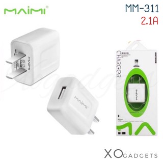 หัวชาร์จ MAIMI M311 Charger 1USB/ 2.1A หัวชาร์จบ้าน หัวชาร์ทไฟบ้าน หัวชาร์ท ชาร์ทบ้าน (ผลิตจากโรงงานเดียวกับremax)