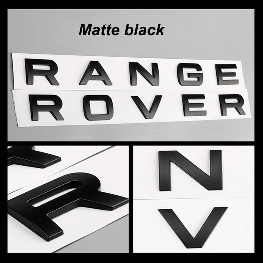 Land Rover RANGE ROVER สัญญลักษณ์แต่งรถด้านหน้าและฝากระโปรงหลังตัวอักษรสติ๊กเกอร์โลโก้ - รูปที่ 7
