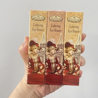 (3 สี) Gina Glam Coloring Eyebrows จีน่า เกลม คัลเลอร์ริ่ง อาย บราวน์ ผลิตภัณฑ์ตกแต่งคิ้ว 7 กรัม