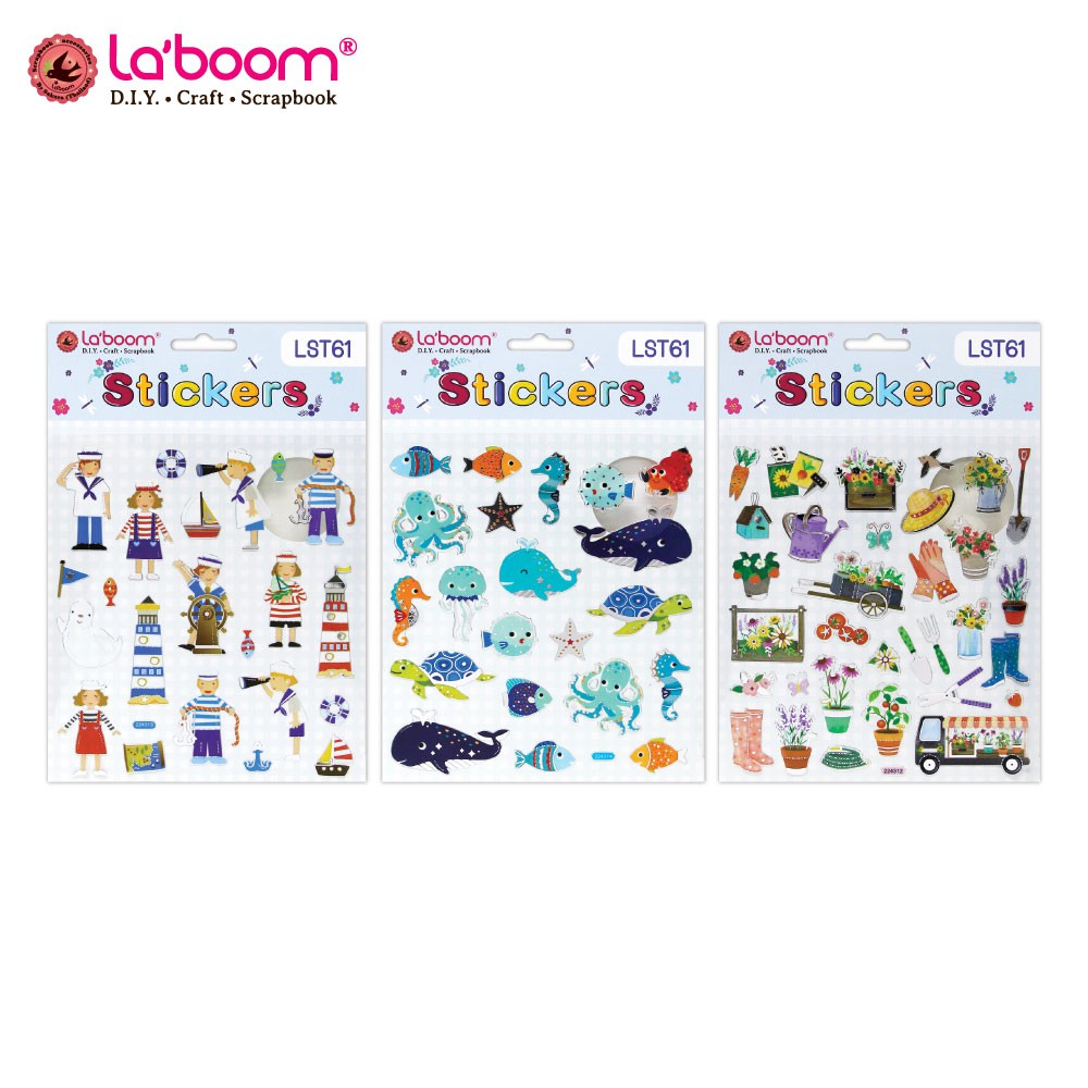 La'boom (ลาบูม) สติกเกอร์ ปั้มฟอยล์ รหัส LST61