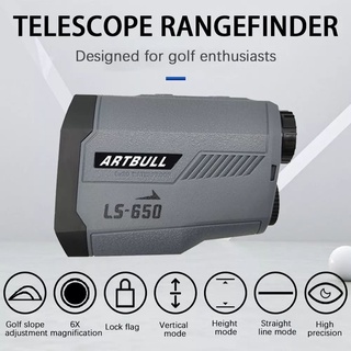 กล้องวัดระยะ ARTBULL LS-650 Golf Laser Rangefinder 3 Lens กล้องวัดระยะกอล์ฟ Golf 3 เลนส์ รุ่นใหม่กันน้ำระดับIPX4