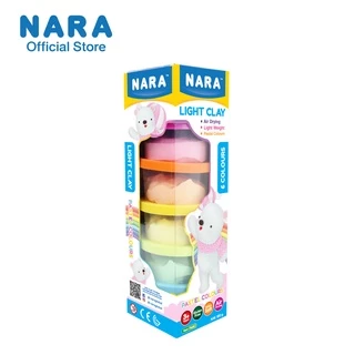NARA Light Clay ดินเบา ขนาด 120 กรัม (6 สี 6 กระปุก) กระปุกละ 20 กรัม