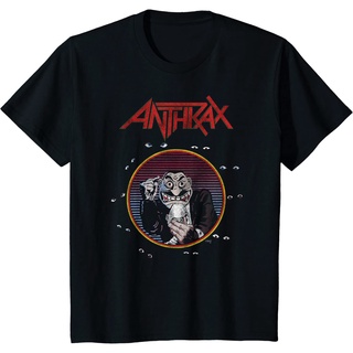 คอลูกเรือเสื้อยืดคอกลมAnthrax – Now Its Dark เสื้อยืดแขนสั้น คอกลม ผ้าฝ้าย แฟชั่นฤดูร้อนผ้าฝ้ายแท้