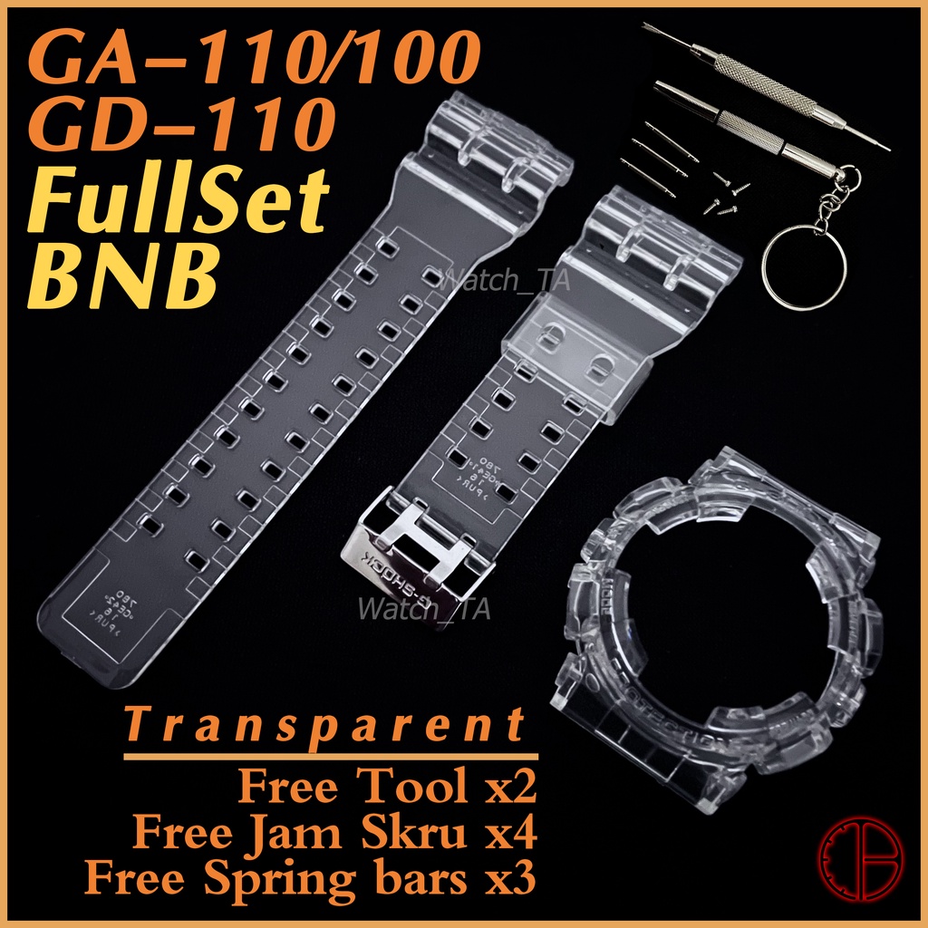 Gshock GA100 GA110 GD100 GD110 BNB Bezel N Band Custom ชุด Jam สาย casio bnb jam g shock เปลี่ยน ga-