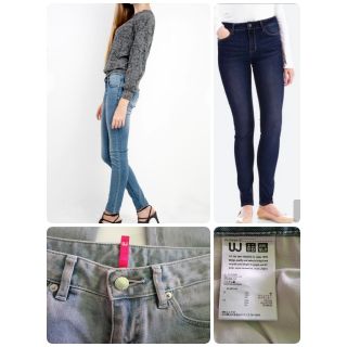 กางเกง
 Skinny fit straight middle rise