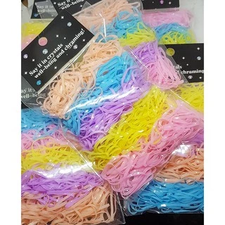 หนังยางรัดผม ยางมัดผมสีดำเส้นใหญ่ เส้นกลาง 200-300/350-450 เส้นพร้อมส่ง❗❗