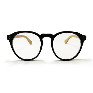 Vintage Glasses รุ่น J081 - Havana/Wood Nature+กระเป๋าใส่แว่น+ผ้าเช็ด