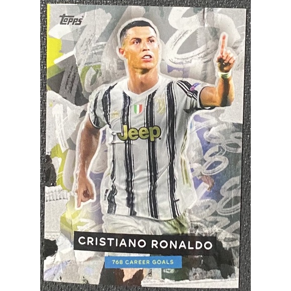 Topps การ์ดเสียง Topps ตอนนี้ UEFA Champions League Cristiano Ronaldo Juventus FC 768 อาชีพเป้าหมาย