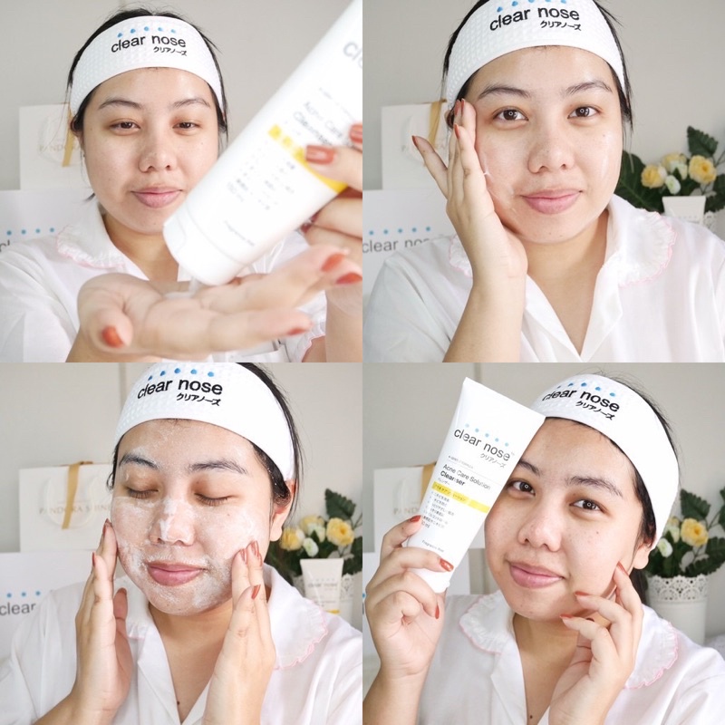 (หลอด)โฟมล้างหน้า เคลียร์โนส Clear nose Acne Care Solution Cleanser / Bright Micro Solution Cleanser 150 ml รูปที่ 4