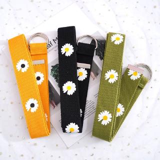 Daisy Canvas Belt Student Vintage Portable Accessories Pendant Dark Sex Couple