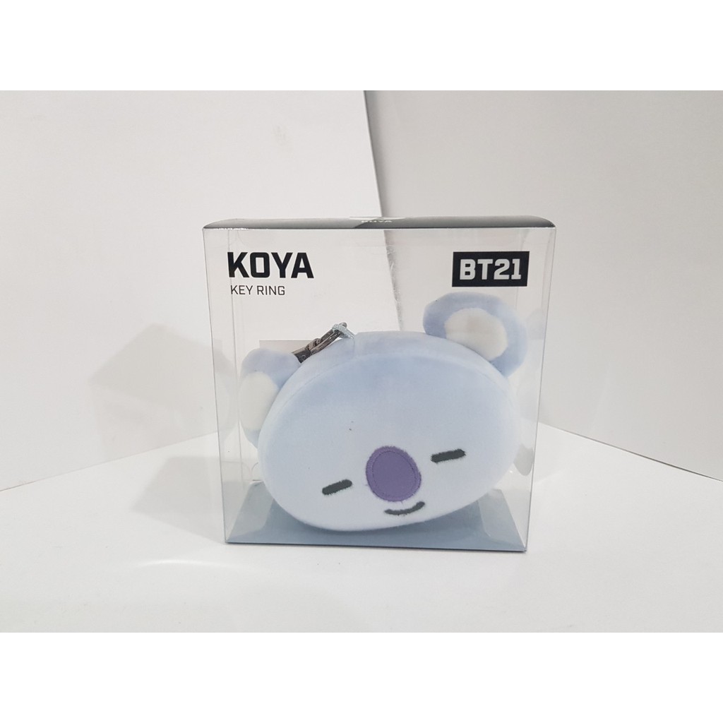 พร้อมส่ง BTS BT21 KEYCHAIN VAN KOYA พวกกุญแจตุ๊กตาแบบหัว พวงกุญแจตุ๊กตา นำเข้าจากประเทศเกาหลี ของแท้