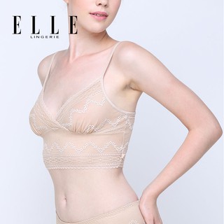 ELLE Lingerie CAMISOLE เสื้อบังทรงตัวสั้นผ้าลูกไม้ - LH1728