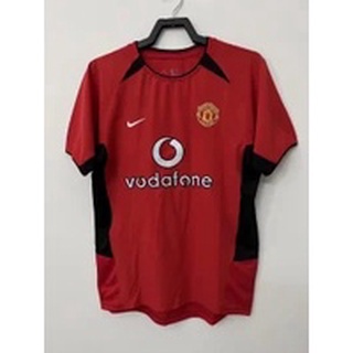 เสื้อเชิ้ต ลายทีมชาติฟุตบอล Manchester United 0204 ชุดเหย้า สไตล์เรโทร