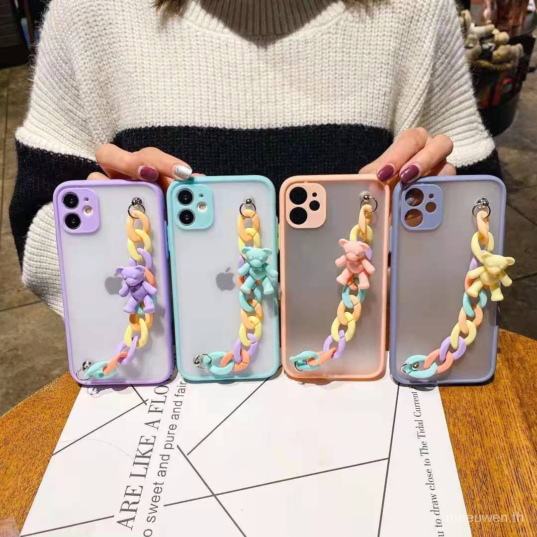 เคสโทรศัพท์มือถือลายการ์ตูนหมีสําหรับ Oppo A53 A15 A11K A9 A 5 A8 A31 A33 A52 A5S A7 A12 A7X A 5 A3S A91 A12E A72 F11 F9Pro Realme C1 #8