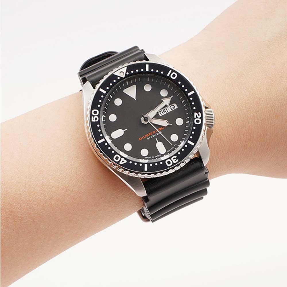 Fashionhubz สายนาฬิกาคุณภาพสูง Generic สําหรับ Seiko นาฬิกา 20 มม. 22 มม. สายซิลิโคนอ่อนนุ่ม